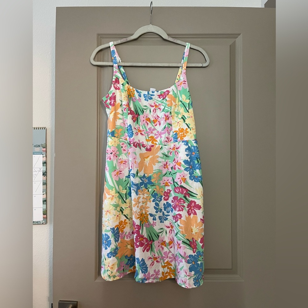 Old Navy Multi color flower mini dress